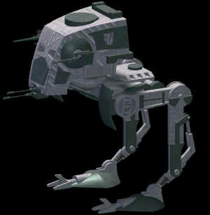 Model: BRK Productions 1997..  AT-ST Copyright Lucasfilm ltd. 1998